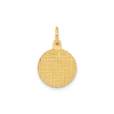 14k Yellow Gold Angel Medallion Pendant with Detailed Cherub Design