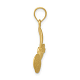 14k Yellow Gold Triskele Pendant with Celtic Spiral Design, Unisex Spiritual Jewelry