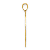 14k Yellow Gold Police Badge Pendant with Eagle and Laurel Wreaths for Men