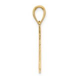 14k Yellow Gold Paramedic Pendant with Star of Life and Rod of Asclepius Symbol, Unisex