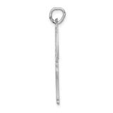 14k White Gold Giraffe Pendant with Openwork Cutout Design, Safari Animal Charm for Women