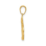 14k Yellow Gold Winged Sneaker Pendant, Hermes Inspired Shoe Charm for Runners and Athletes