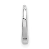 14k White Gold Heart Pendant, Open Minimalist Design, Romantic Jewelry for Women