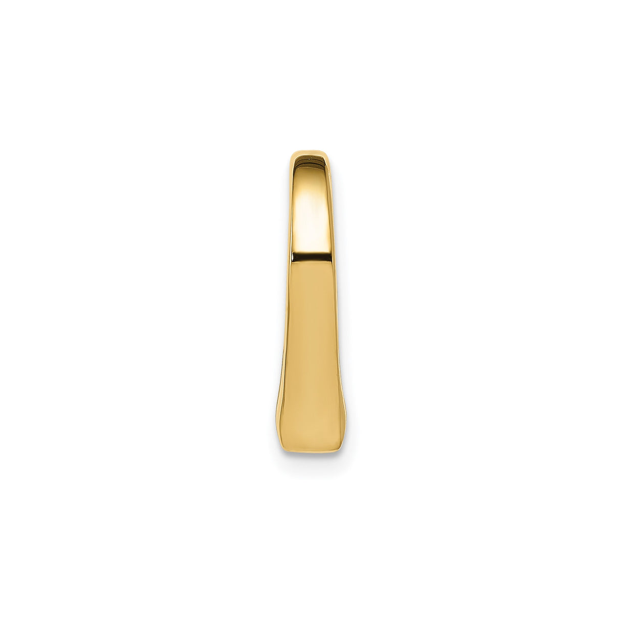 14k Yellow Gold Open Heart Pendant, Minimalist Floating Heart Charm for Women