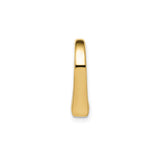 14k Yellow Gold Open Heart Pendant, Minimalist Floating Heart Charm for Women