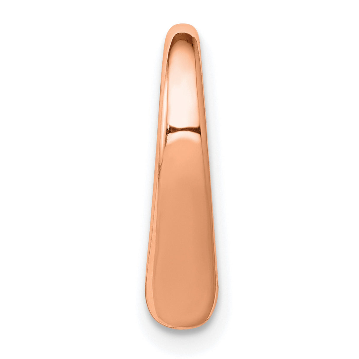 14k Rose Gold Heart Pendant with Open Design, Minimalist Style for Women