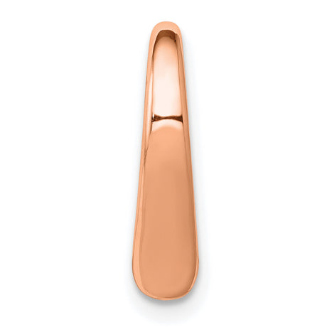 14k Rose Gold Heart Pendant with Open Design, Minimalist Style for Women
