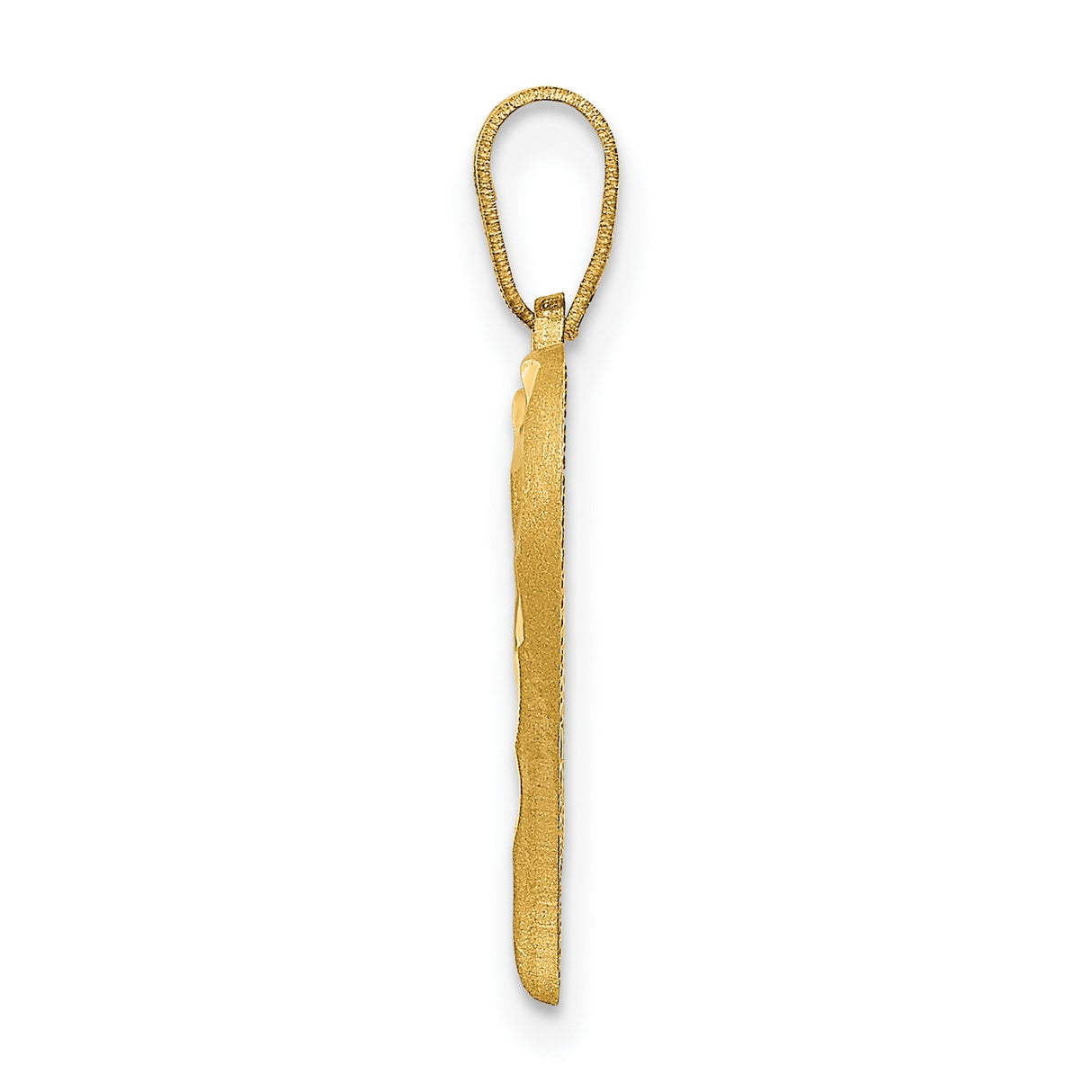Heart Charm Pendant in Real 14k Yellow Gold