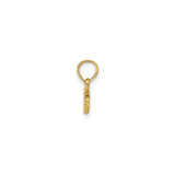 14k Yellow Gold Nurse Pendant, Script Lettering Medical Charm Jewelry for Women