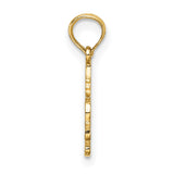 #1 STYLIST Charm Pendant in Real 14k Yellow Gold