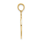 #1 SON Charm Pendant in Real 14k Yellow Gold