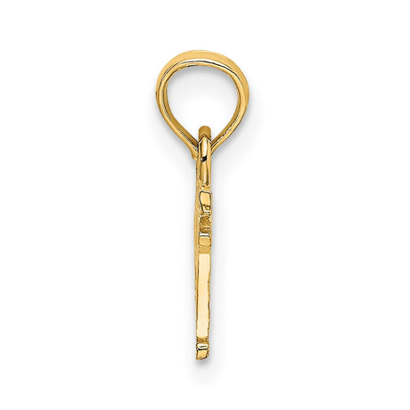14k Yellow Gold PAPÁ Pendant, Bold Block Letters, Spanish Dad Charm, Latin Heritage Jewelry for Men