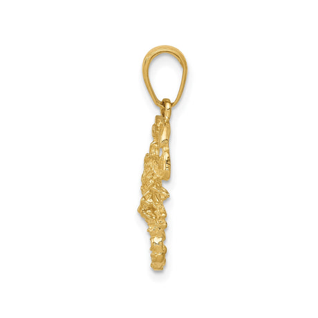 14k Yellow Gold Scorpion Pendant, Bold Zodiac Scorpio Jewelry for Men or Unisex