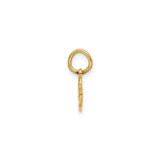 14k Yellow Gold Double Open Heart Pendant with Textured Inner Hearts, Romantic Jewelry for Women