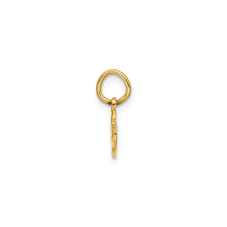 14k Yellow Gold Double Open Heart Pendant with Textured Inner Hearts, Romantic Jewelry for Women