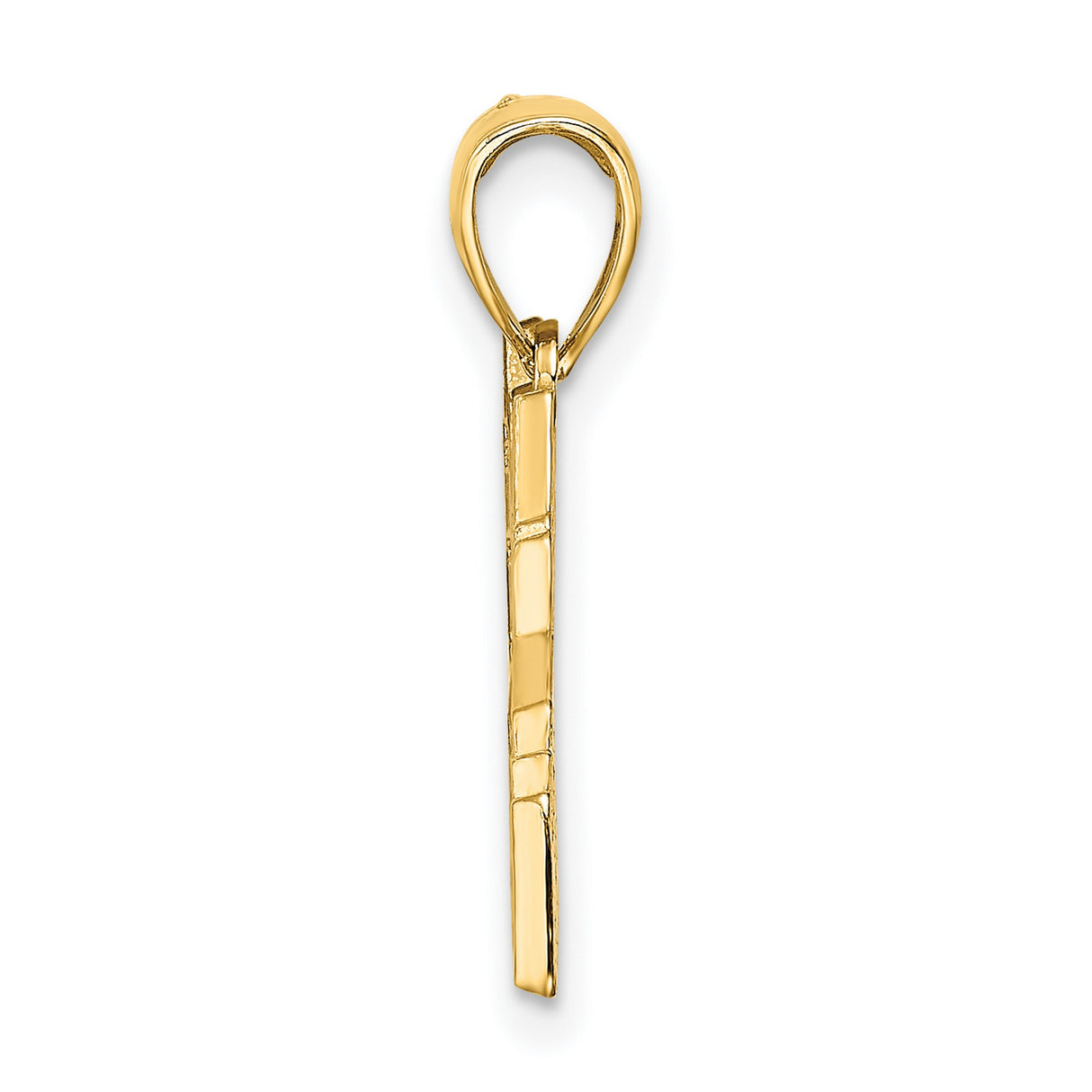 14k Yellow Gold New York Skyline Pendant with Taxi Cab, Unisex Cityscape Charm