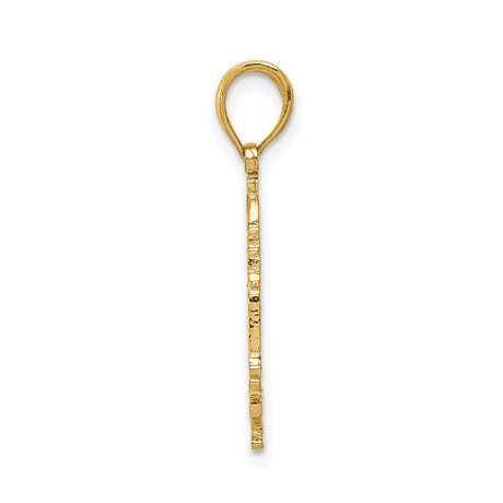 14k Yellow Gold Washington DC Capitol Building Pendant Charm, Patriotic Landmark Jewelry