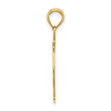 14k Yellow Gold Firefighter Pendant with Maltese Cross, Ladder, Hydrant, and FD Engravings