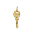 14k Yellow Gold Key Pendant, Delicate Charm with Symbolic Meaning, Minimalist Jewelry for Women