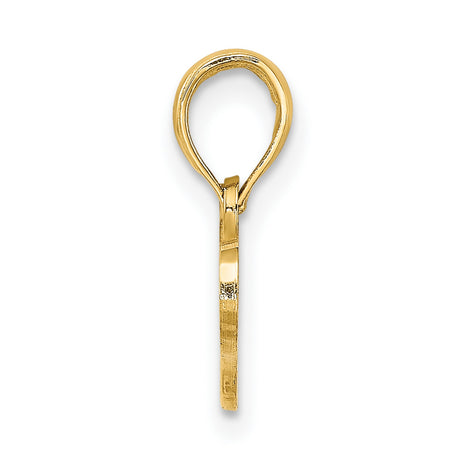 14k Yellow Gold Pendant, Grand Cayman Island Map Charm, Caribbean Travel Jewelry for Women or Unisex
