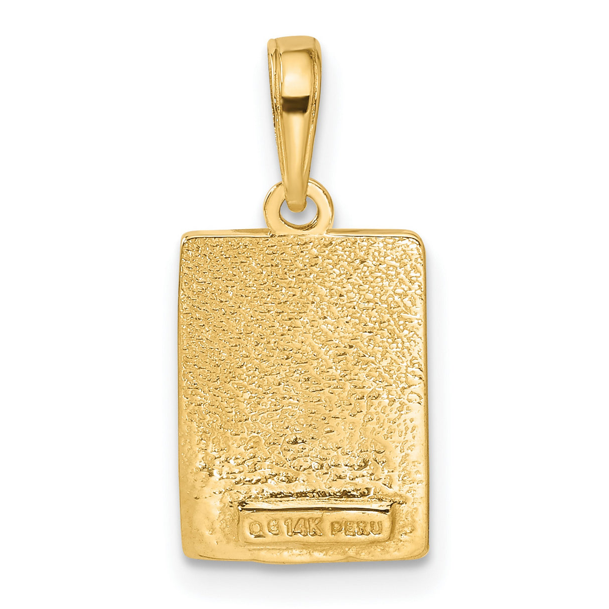 14k Yellow Gold Mile Zero Key West Pendant, Coastal Travel Souvenir Charm