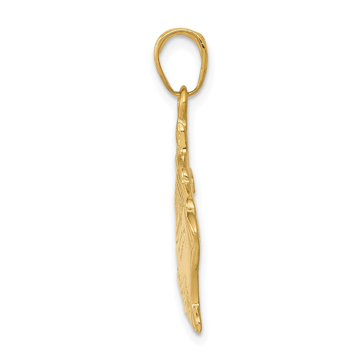 14k Yellow Gold Cruise Ship Pendant, Nautical Ocean Liner Charm for Men and Women