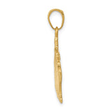 14k Yellow Gold Cruise Ship Pendant, Nautical Ocean Liner Charm for Men and Women