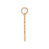 14k Yellow Gold Palm Tree Pendant, Tropical Island-Inspired Coastal Jewelry Charm
