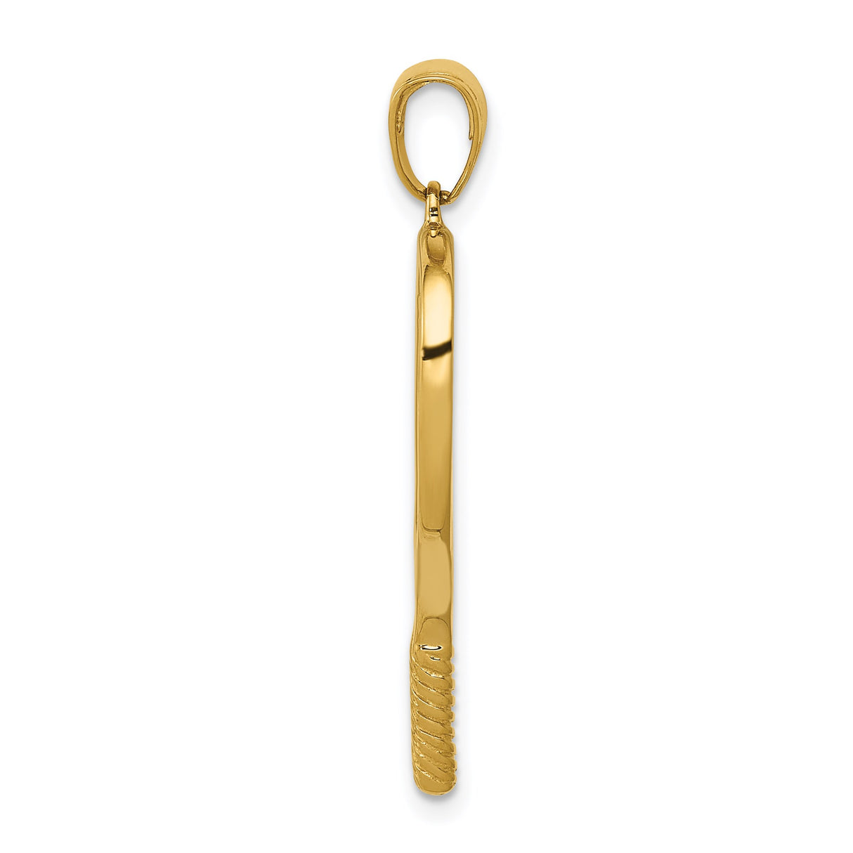 14k Yellow Gold Tennis Racket Pendant Charm, Openwork Sports Theme for Women or Unisex