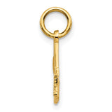 14k Yellow Gold Number One Mom Pendant Charm, Sentimental Motherhood Jewelry