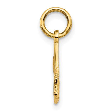14k Yellow Gold Number One Mom Pendant Charm, Sentimental Motherhood Jewelry