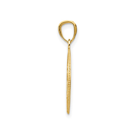 14k Yellow Gold Star of David Pendant with Filigree Detailing, Spiritual Jewelry Charm