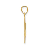 14k Yellow Gold Cross Pendant with Star of David Symbol, Unisex Religious Jewelry