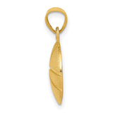 Basketball Charm Pendant in Real 14k Yellow Gold