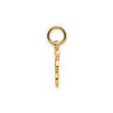 14k Yellow Gold Sister Pendant in Cursive Script, Sentimental Jewelry Charm for Women