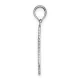 14k White Gold Star of David Pendant, Textured Jewish Religious Charm for Men and Women