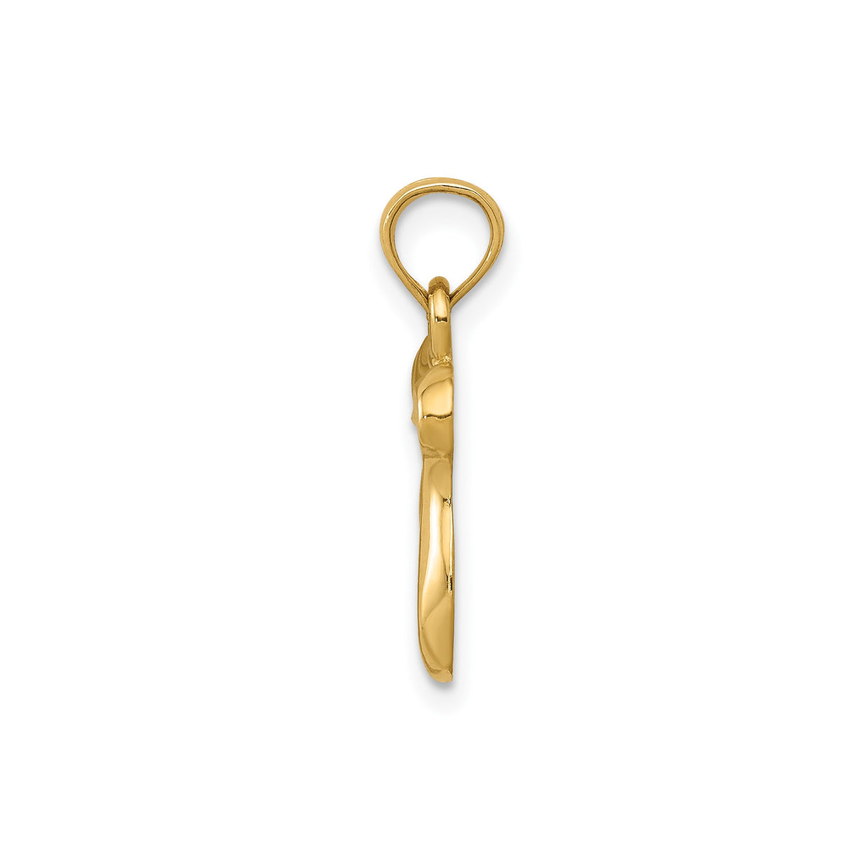 14k Yellow Gold Chai Pendant with Hebrew Symbol of Life, Unisex Jewish Charm