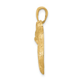 14k Yellow Gold Chai Pendant, Hebrew Life Symbol Religious Charm, Unisex Jewish Jewelry
