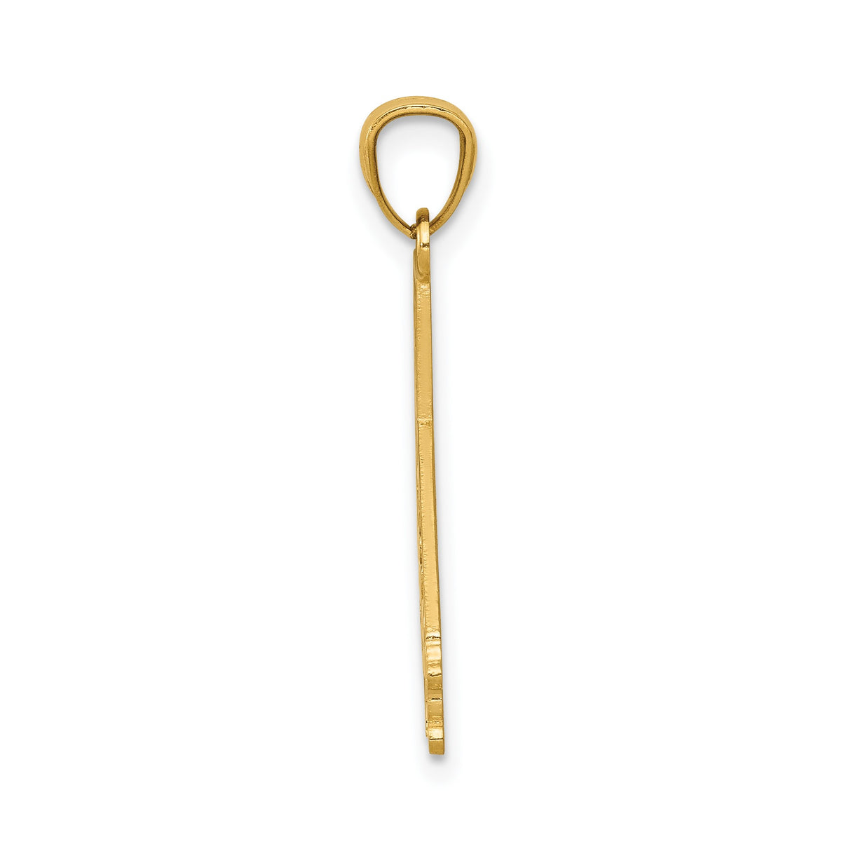 14k Yellow Gold Cali Girl Pendant with California State Outline, West Coast Theme