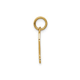 14k Yellow Gold Diploma Scroll Pendant, Graduation Keepsake Charm for Women or Unisex