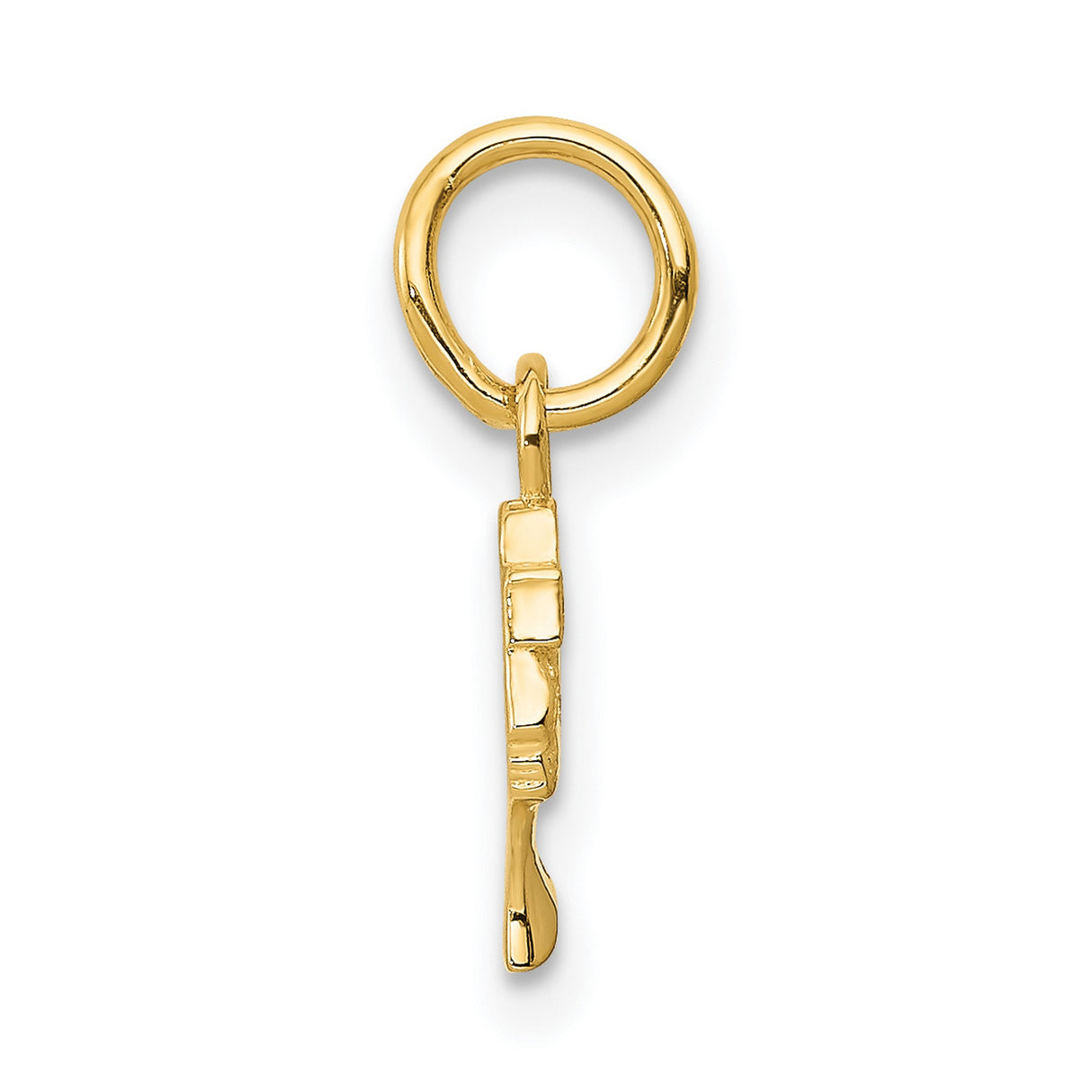 14k Yellow Gold Nefertiti Pendant, Ancient Egyptian Queen Charm, African Heritage Jewelry