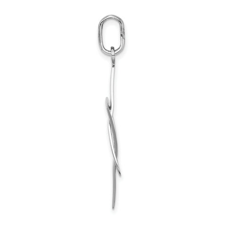 14k White Gold Star of David Pendant with Interlocking Triangle Design, Unisex Jewish Charm