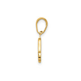 14k Yellow Gold Hamsa Hand Pendant, Spiritual Protection Amulet, Unisex Religious Jewelry
