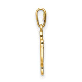 14k Yellow Gold Cactus Pendant with Cubic Zirconia, Desert Theme Jewelry for Women