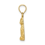Cat Charm Pendant in Real 14k Yellow Gold