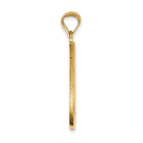 14k Yellow Gold Mizpah Heart Pendant, Breakable Split Design with Bible Verse, Faith and Love Theme