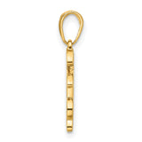 14k Multi-Tone Gold Its a Boy Pendant with Script Heart Design