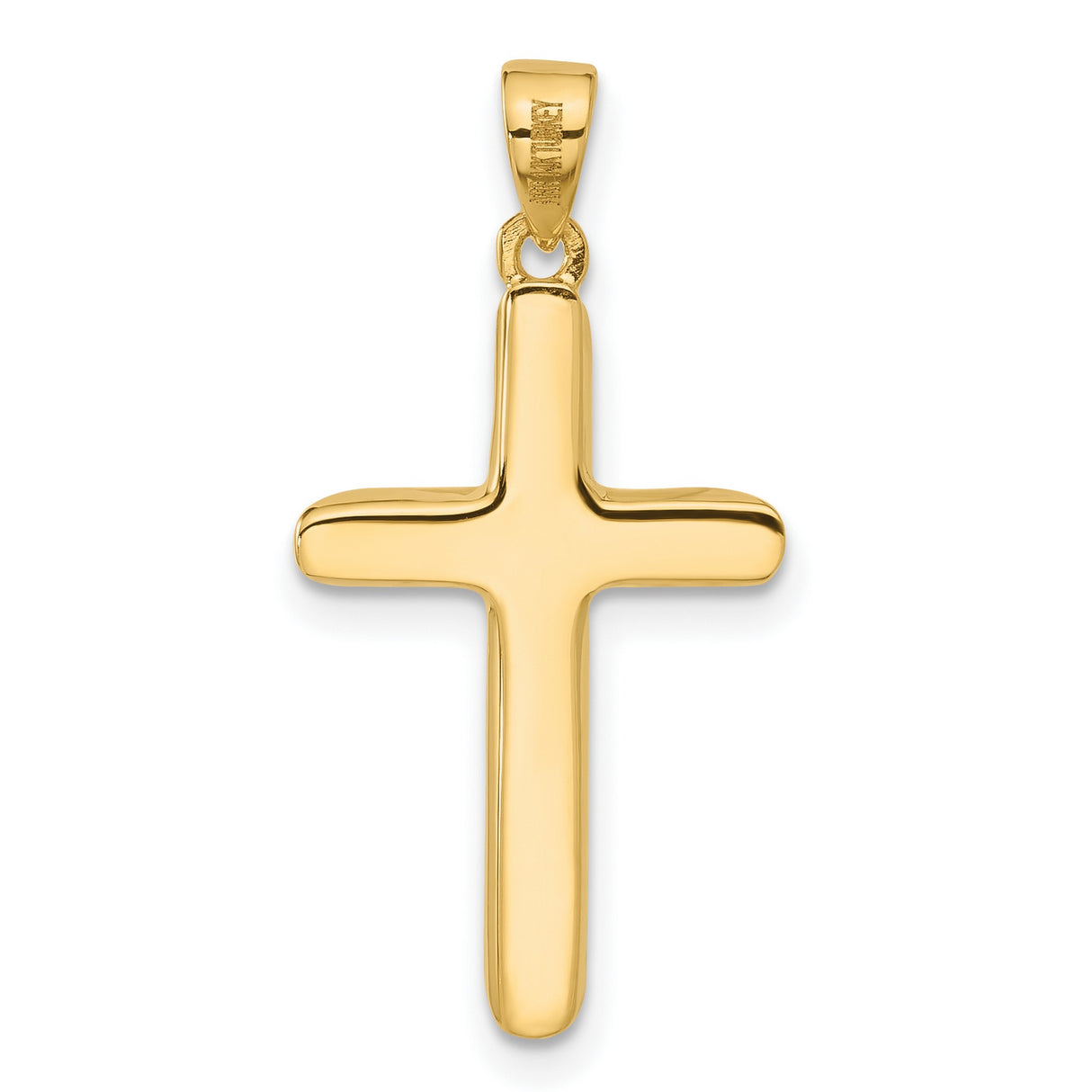 14k Yellow Gold Crucifix Cross Pendant with Jesus Figure, Religious Christian Jewelry