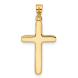 14k Yellow Gold Crucifix Cross Pendant with Jesus Figure, Religious Christian Jewelry