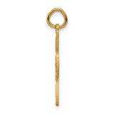 14k Yellow Gold Dove Pendant with Open Stylized Design Symbolizing Peace and Faith